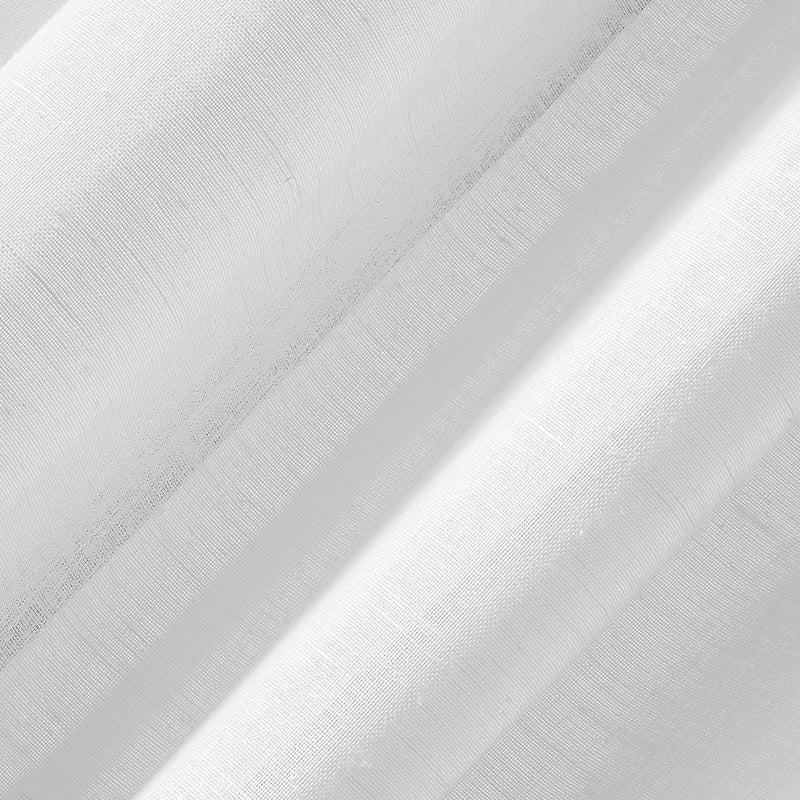 Archaeo - 54911 Slub Textured Linen Blend Grommet Top Curtain, 52" x 95", White - Image 3
